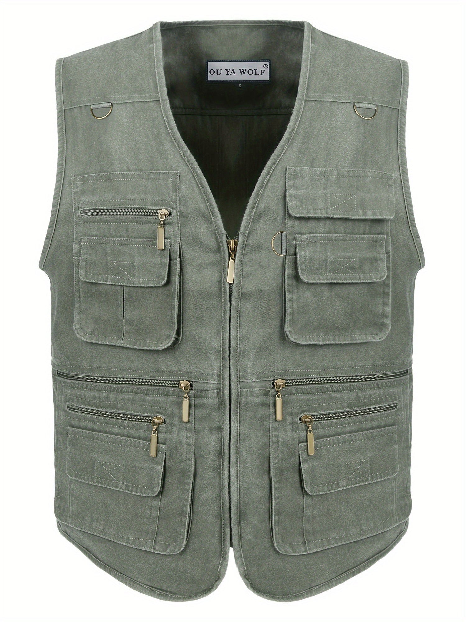 Ralston | Heren Stonewashed Outdoor Reisetop – Lichtgewicht Multi-Zak Technisch Vest