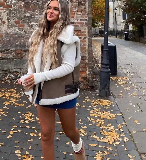 Elarie | Gilet d'automne pour femme – doux, chaud et élégant