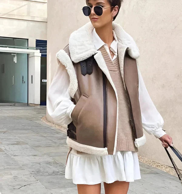Elarie | Gilet d'automne pour femme – doux, chaud et élégant