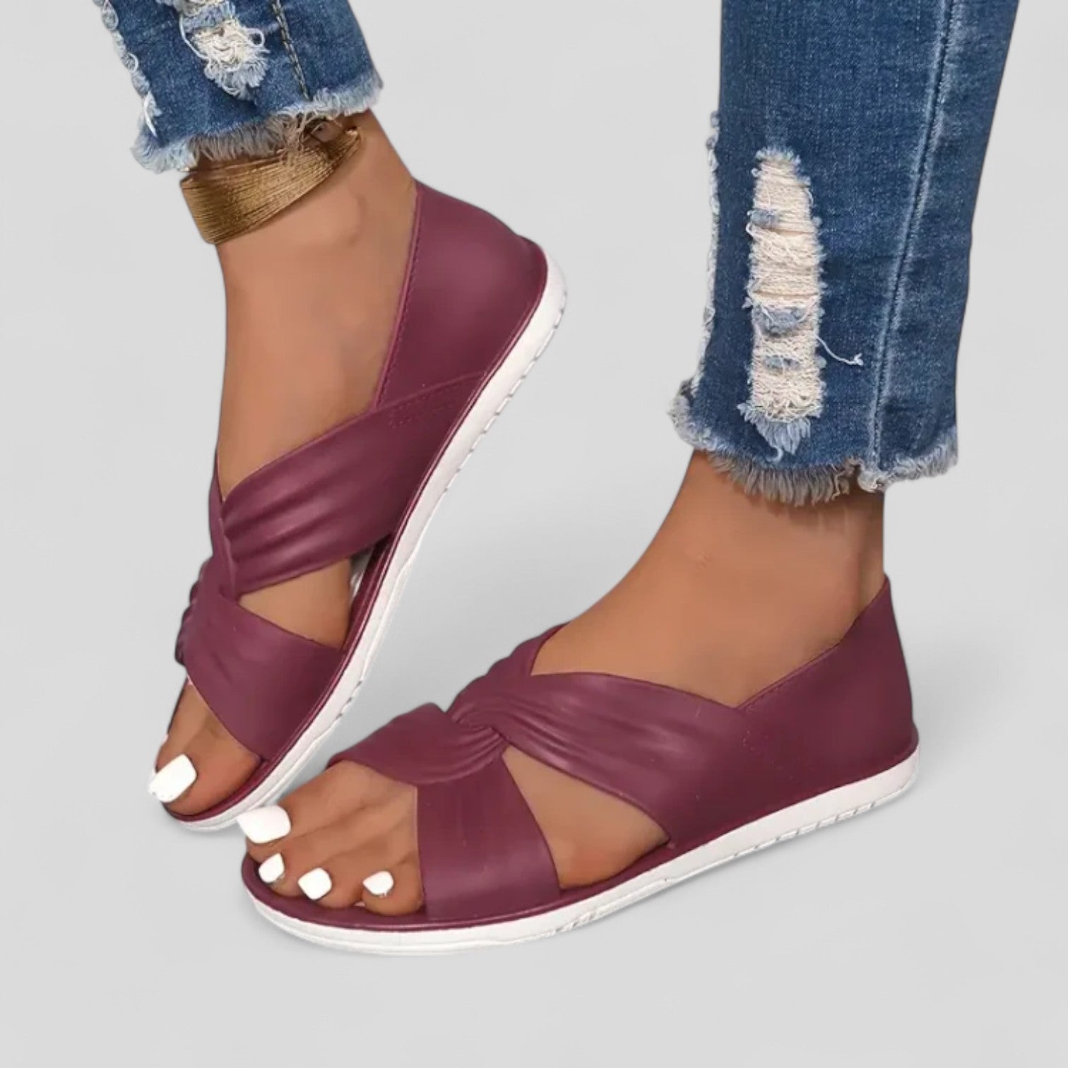 Talia | Orthopedische teensandalen voor dames – met dempende steun voor de voetboog