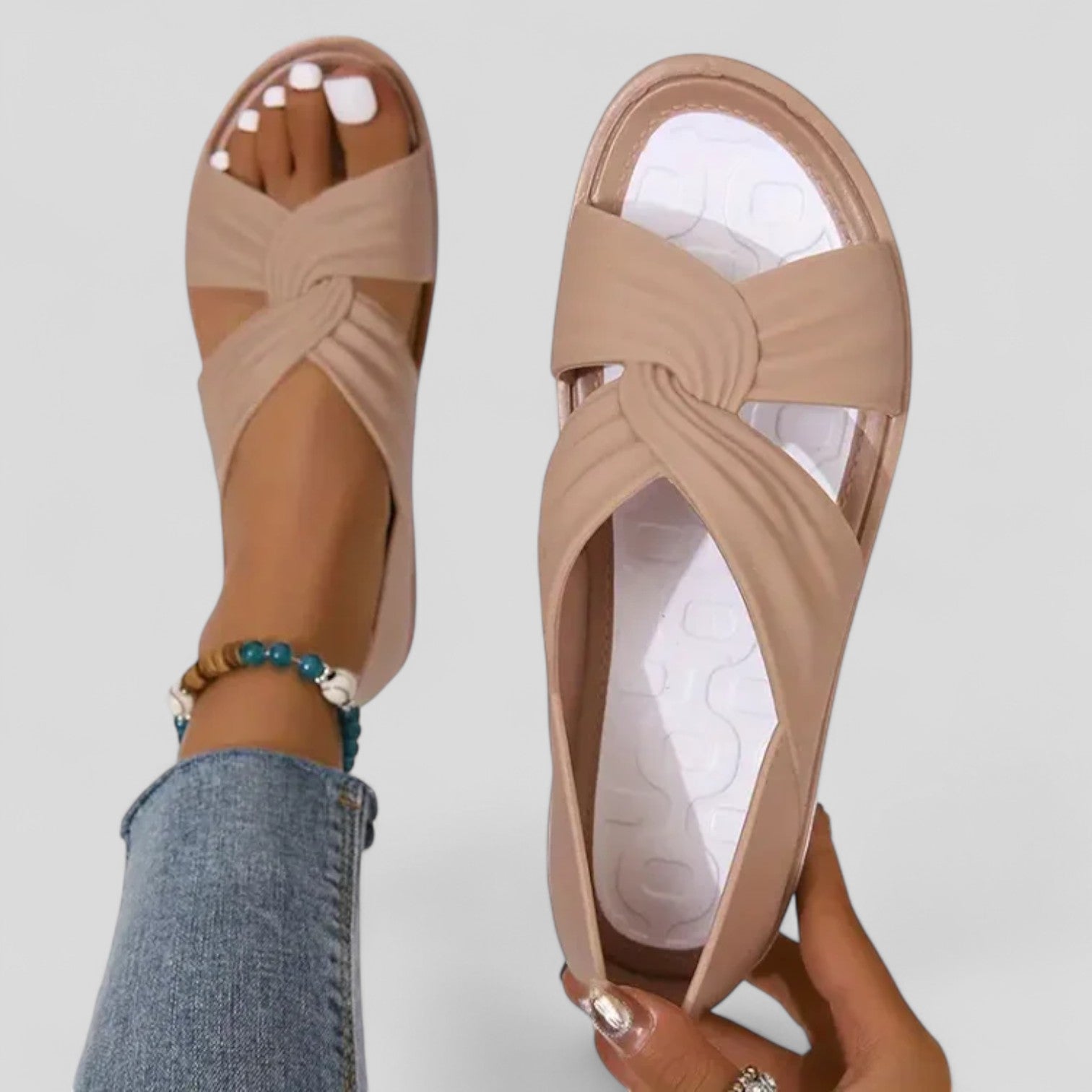 Talia | Orthopedische teensandalen voor dames – met dempende steun voor de voetboog