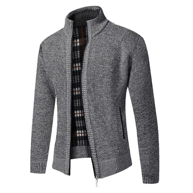 Brendir | Pull zippé pour homme - Pull élégant à demi-zip, coupe ajustée décontractée