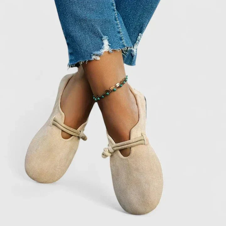 Aurie | Comfortabele damessandalen – instap platte sandalen, chique casual zomers wandelschoeisel