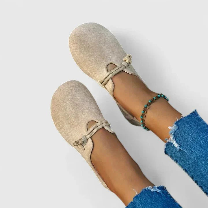 Aurie | Comfortabele damessandalen – instap platte sandalen, chique casual zomers wandelschoeisel