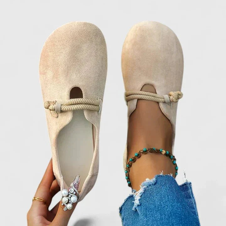 Aurie | Comfortabele damessandalen – instap platte sandalen, chique casual zomers wandelschoeisel