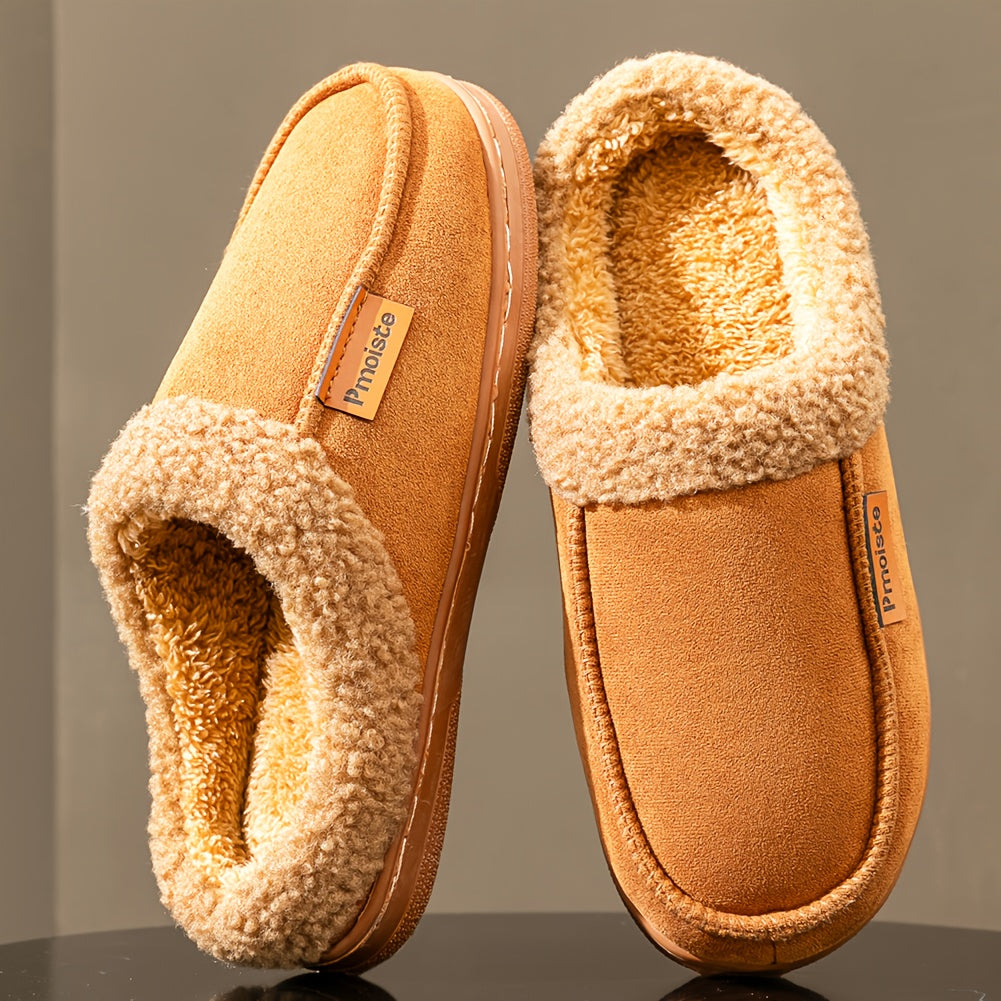 ThermaSole | Heren Memory Foam Slippers Winter Warme Slip-On Moccasin Binnen/Buiten Zachte Stof