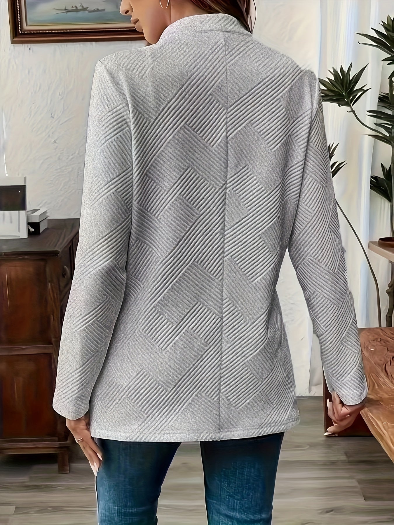 Sylaris | Gilet long décontracté pour femme - manteau à boutons, maille tricotée, élégant manteau superposé