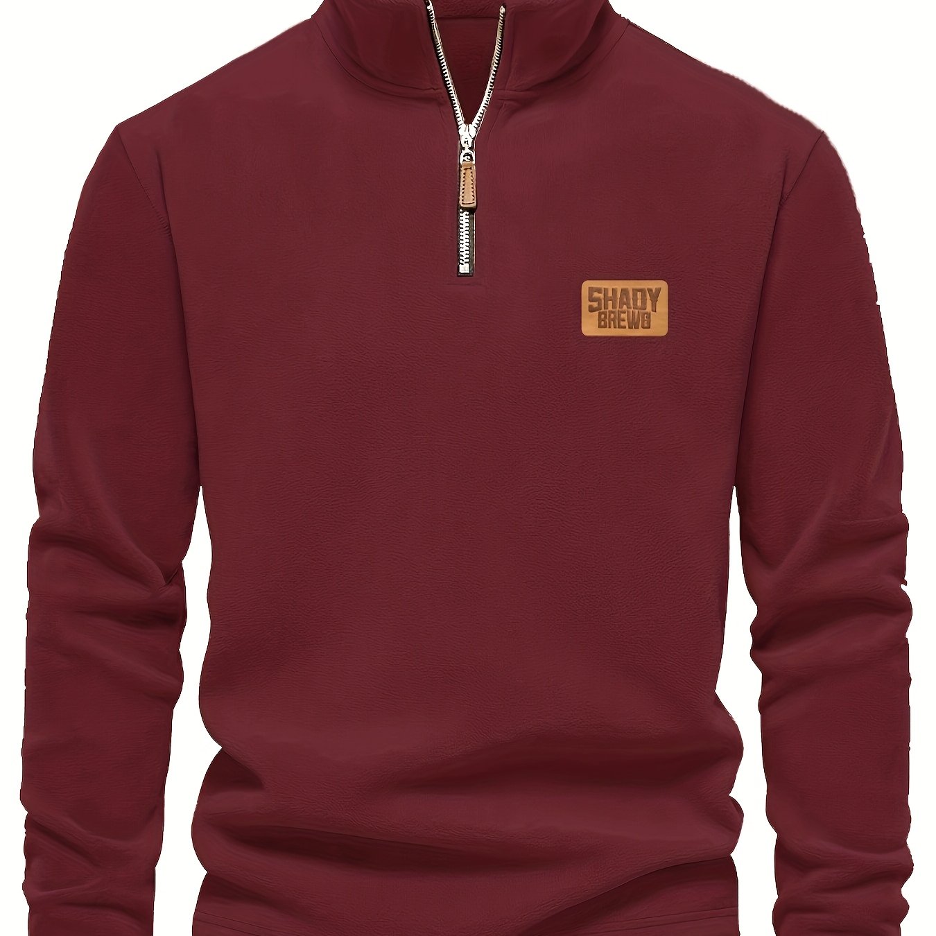 Daire | Thermische fleece gevoerde heren trui met halve rits – Warm, stevig winterhemd, halve rits