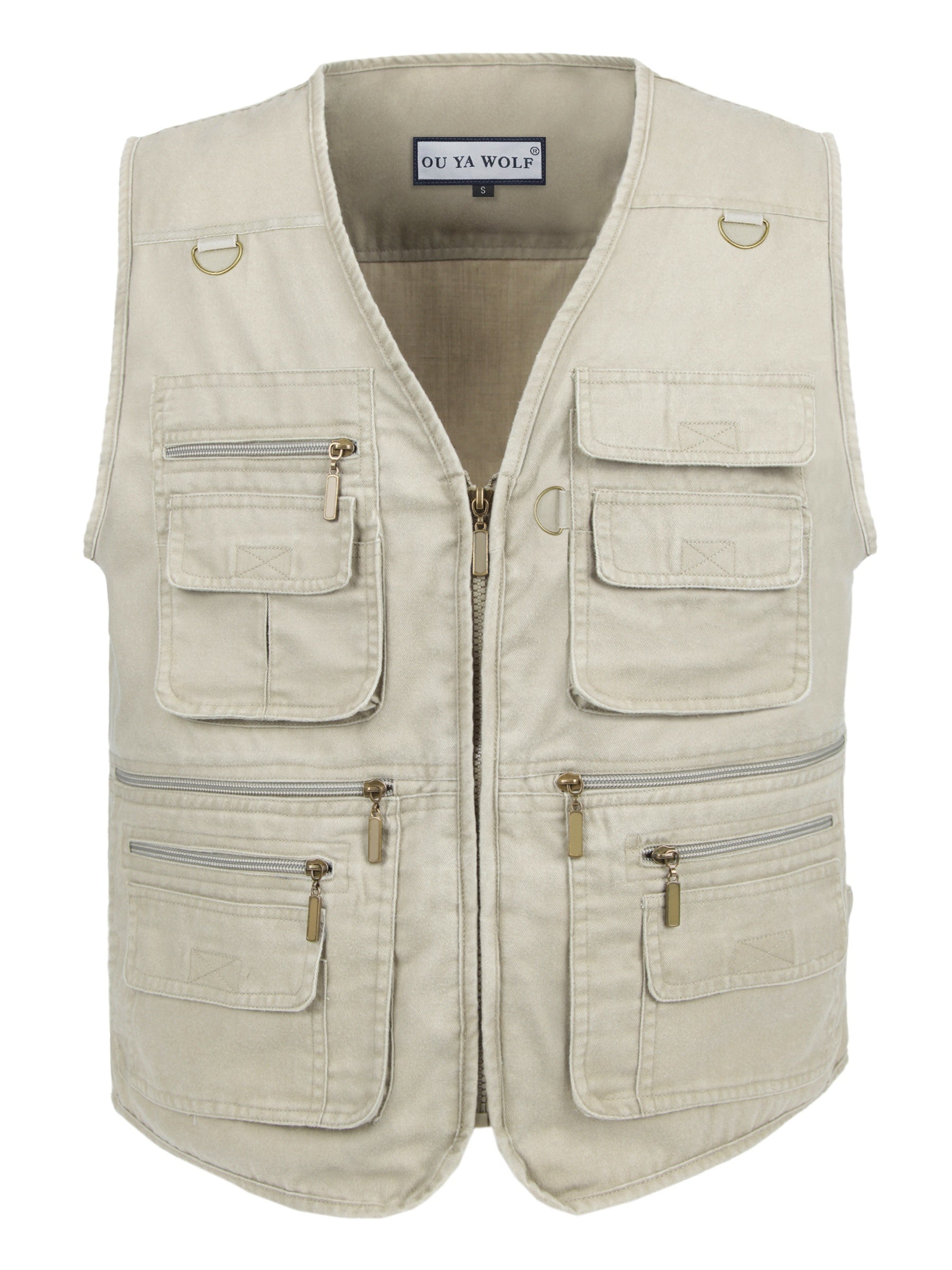 Ralston | Heren Stonewashed Outdoor Reisetop – Lichtgewicht Multi-Zak Technisch Vest