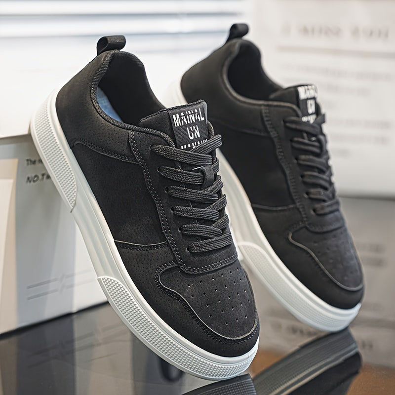 StridePro | Baskets plates décontractées pour hommes - chaussures à lacets, confortables et résistantes pour un usage quotidien