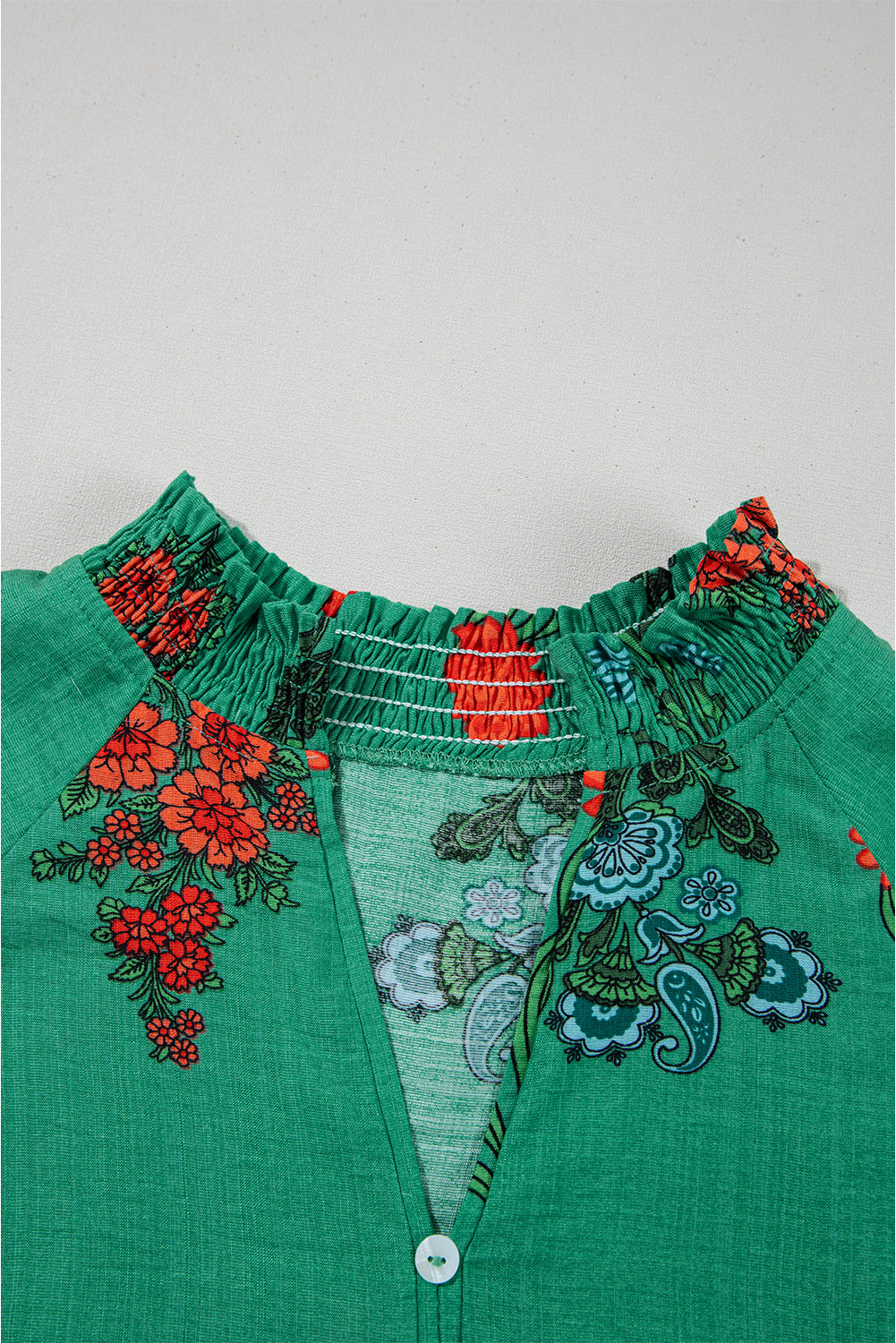 Galenya | Dames Blouse met Bloemenprint en V‑Hals