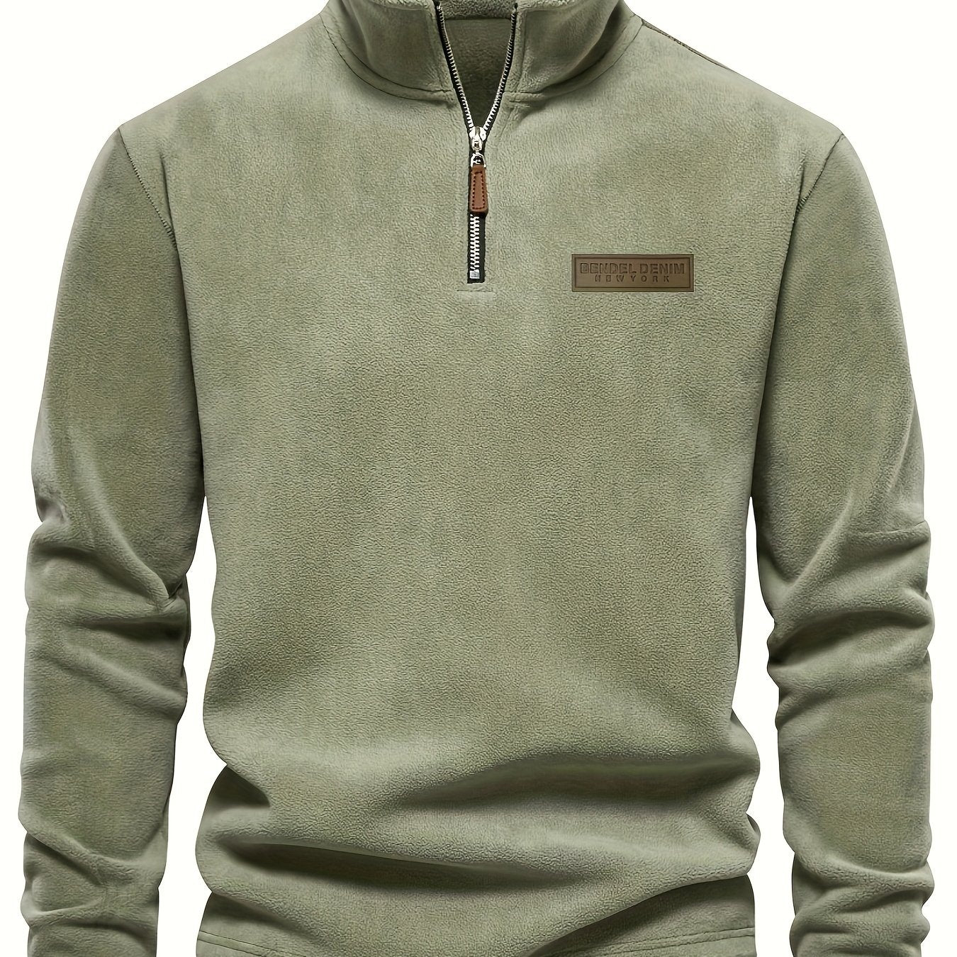 Roran | Heren sweatshirt met halve rits en opstaande kraag – Streetwear-top met lange mouwen