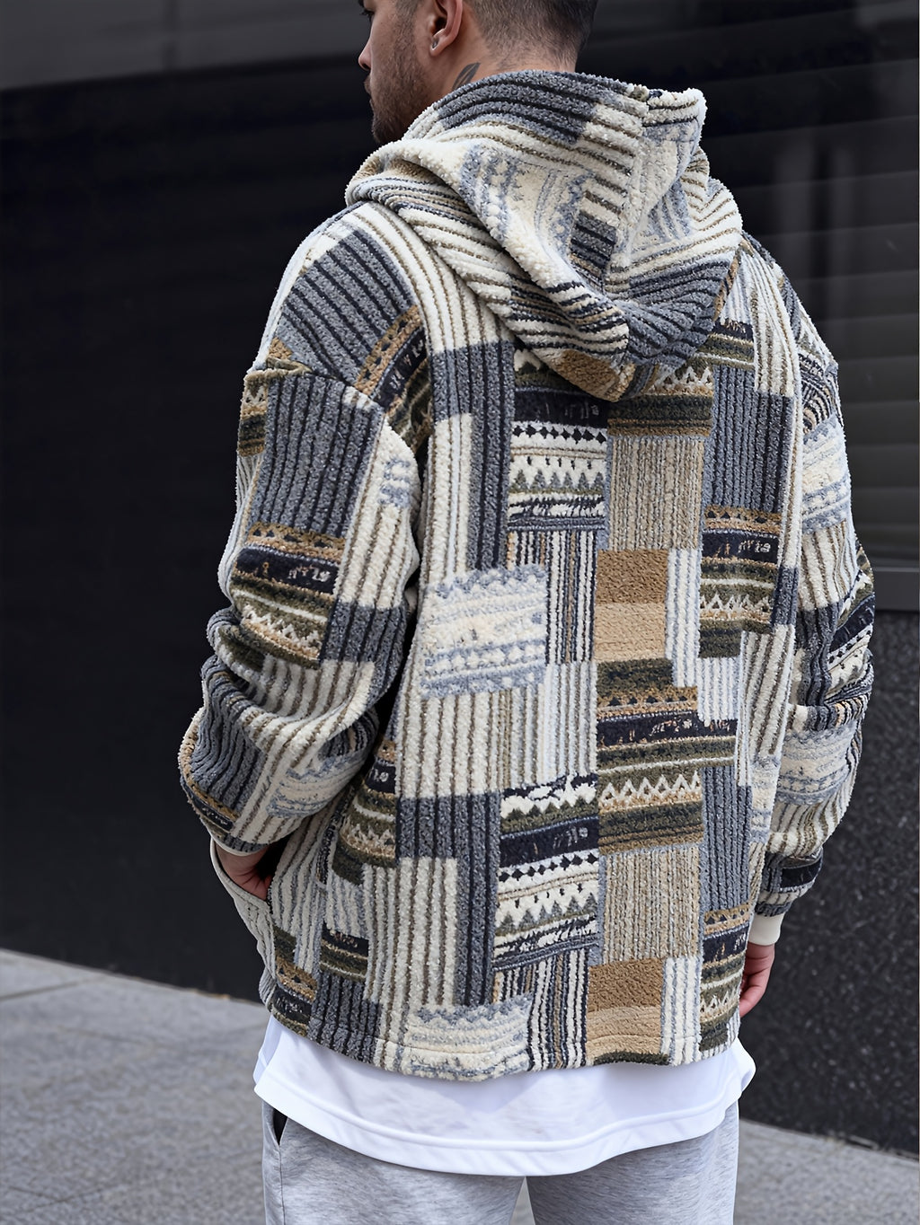 Heryn | Trendy herensweatshirt met capuchon, ritssluiting en grote zakken