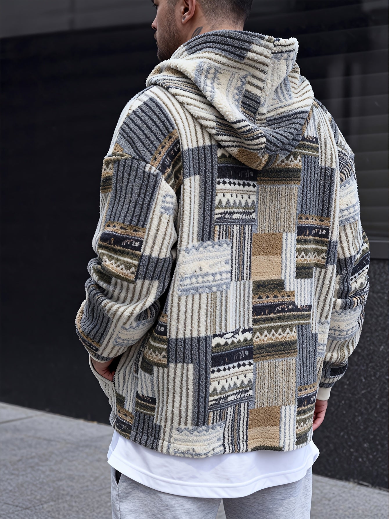 Heryn | Trendy herensweatshirt met capuchon, ritssluiting en grote zakken