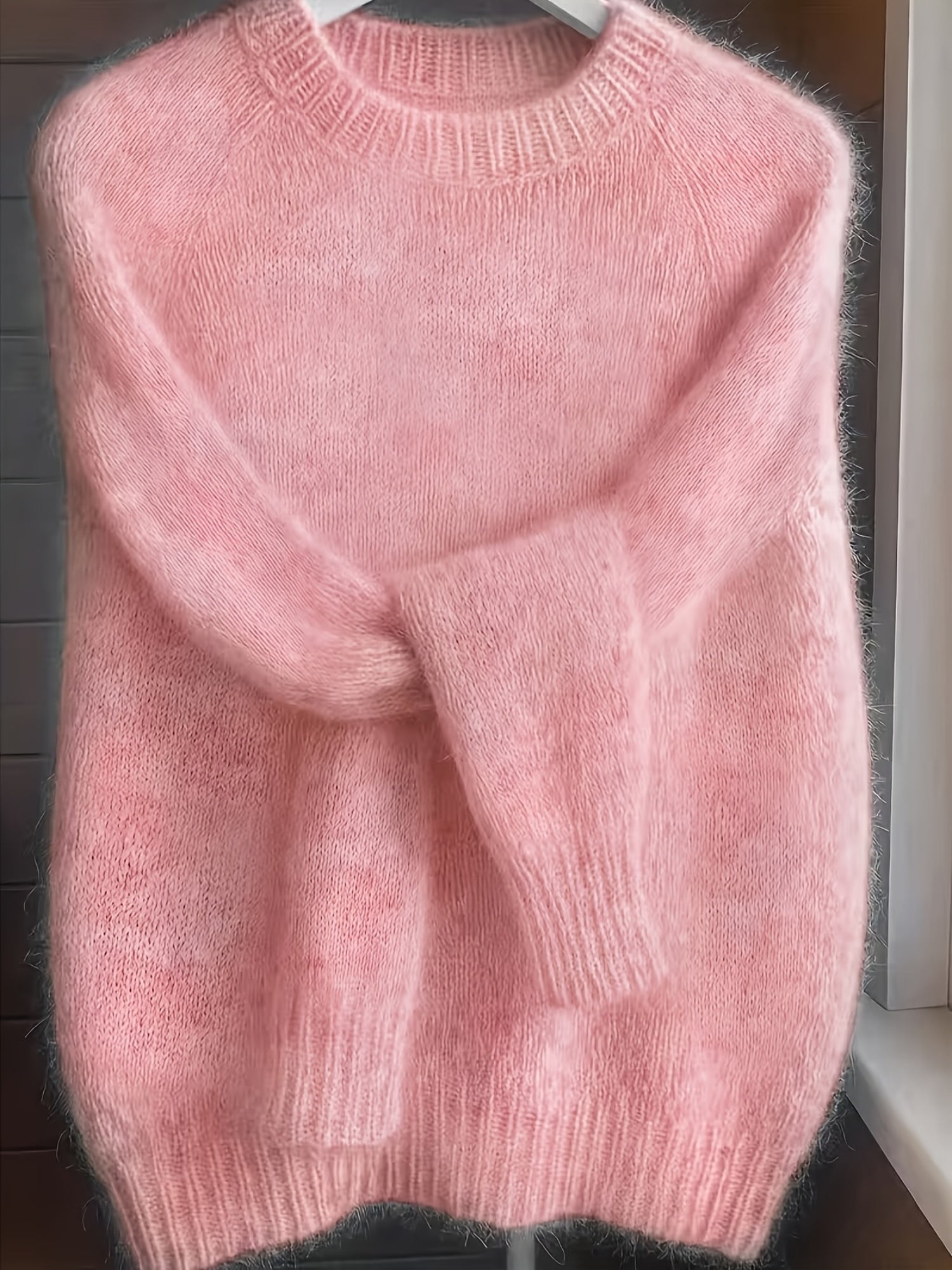 Lorixa | Zachte mohairmix trui voor dames – Comfortabele, stijlvolle raglanmouwen voor de winter