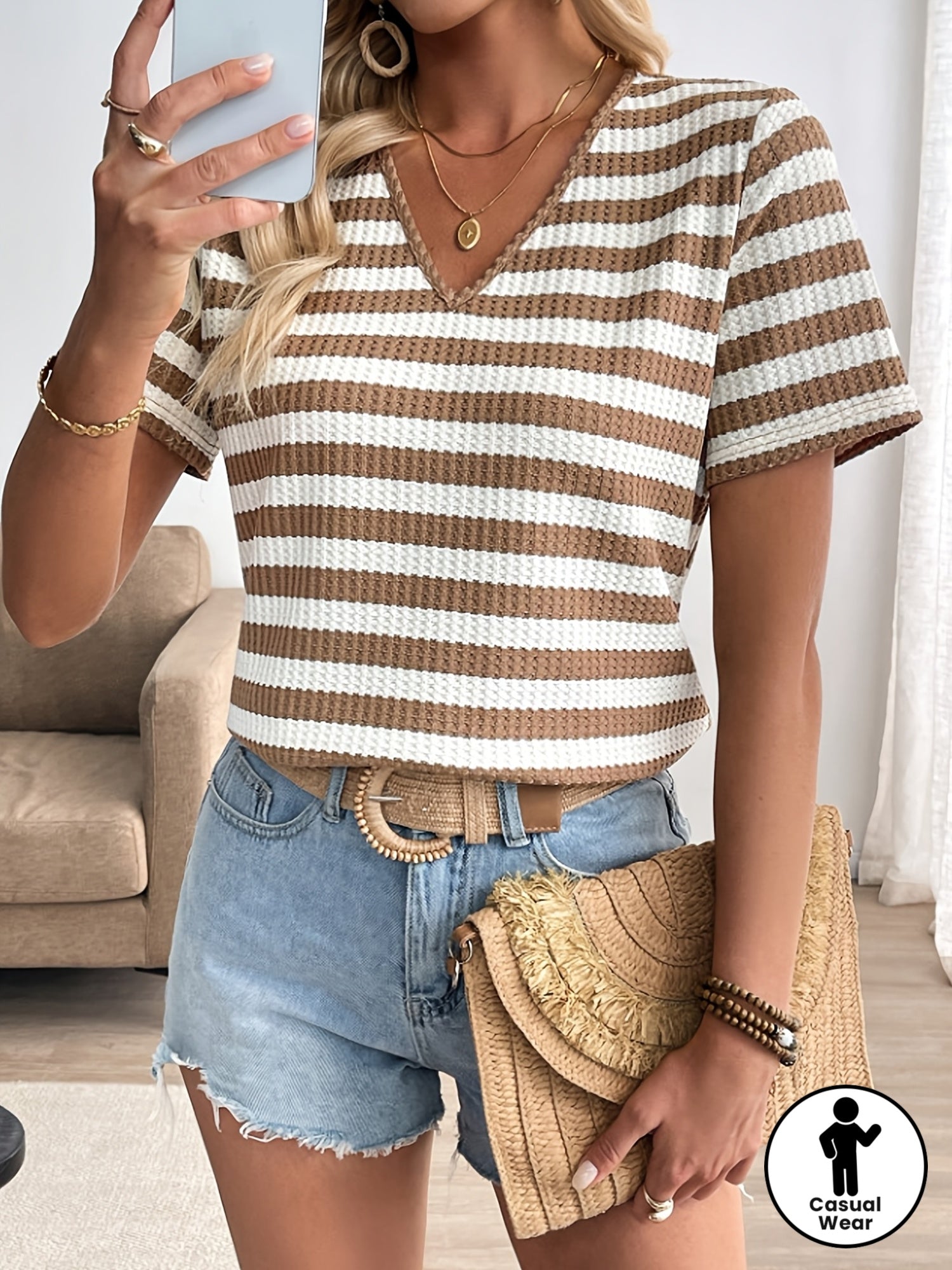Zayna | Zomer-T-shirt voor dames – Casual-chique, losvallend topje