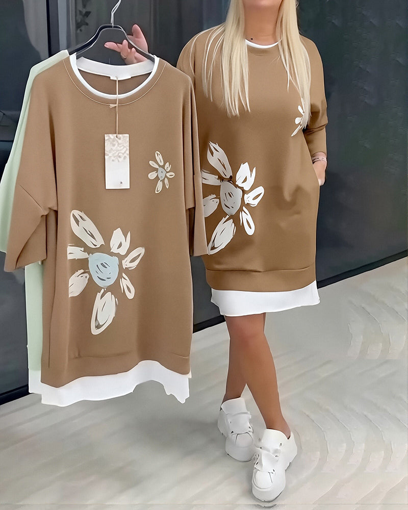 Velira | Dames Casual Jurk met Relaxte Pasvorm