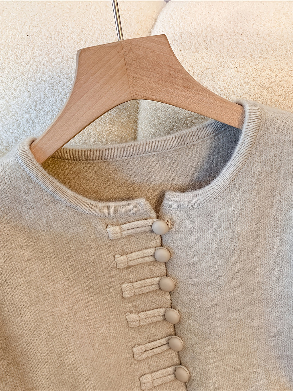 Sylindra | Dames herfst-winter tweedelige set – losse vest-trui en halflange rok met elastische tailleband