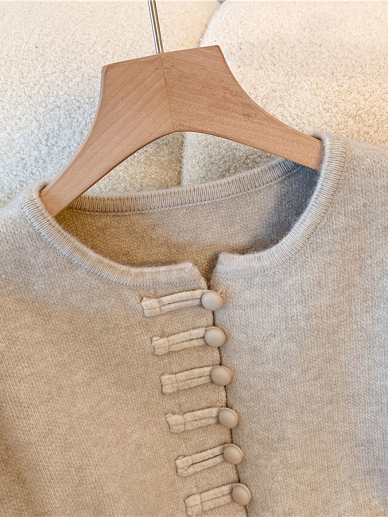 Sylindra | Dames herfst-winter tweedelige set – losse vest-trui en halflange rok met elastische tailleband