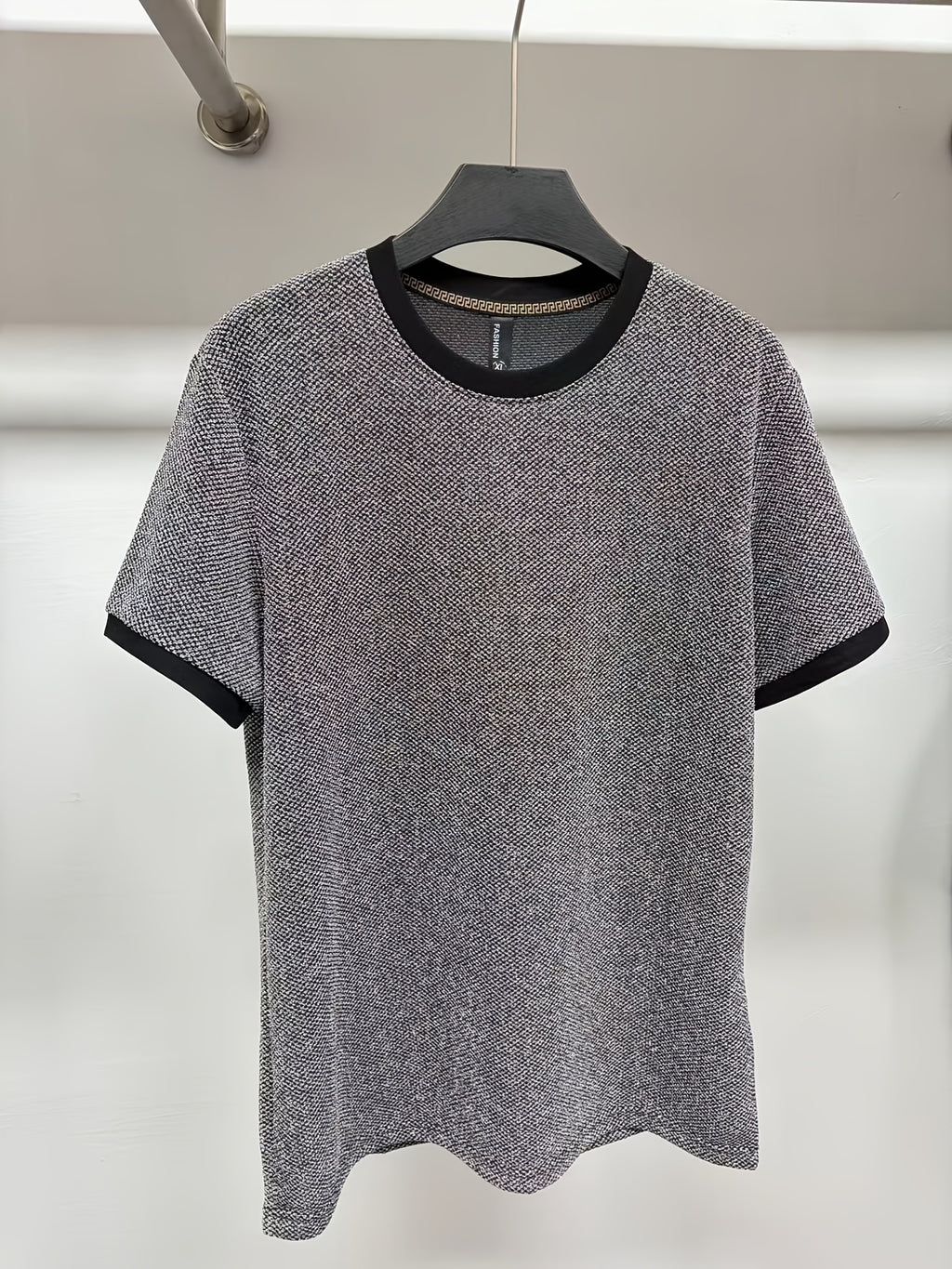 Sylvenorin | Jacquard-T-shirt voor heren in Europese stijl – korte mouwen