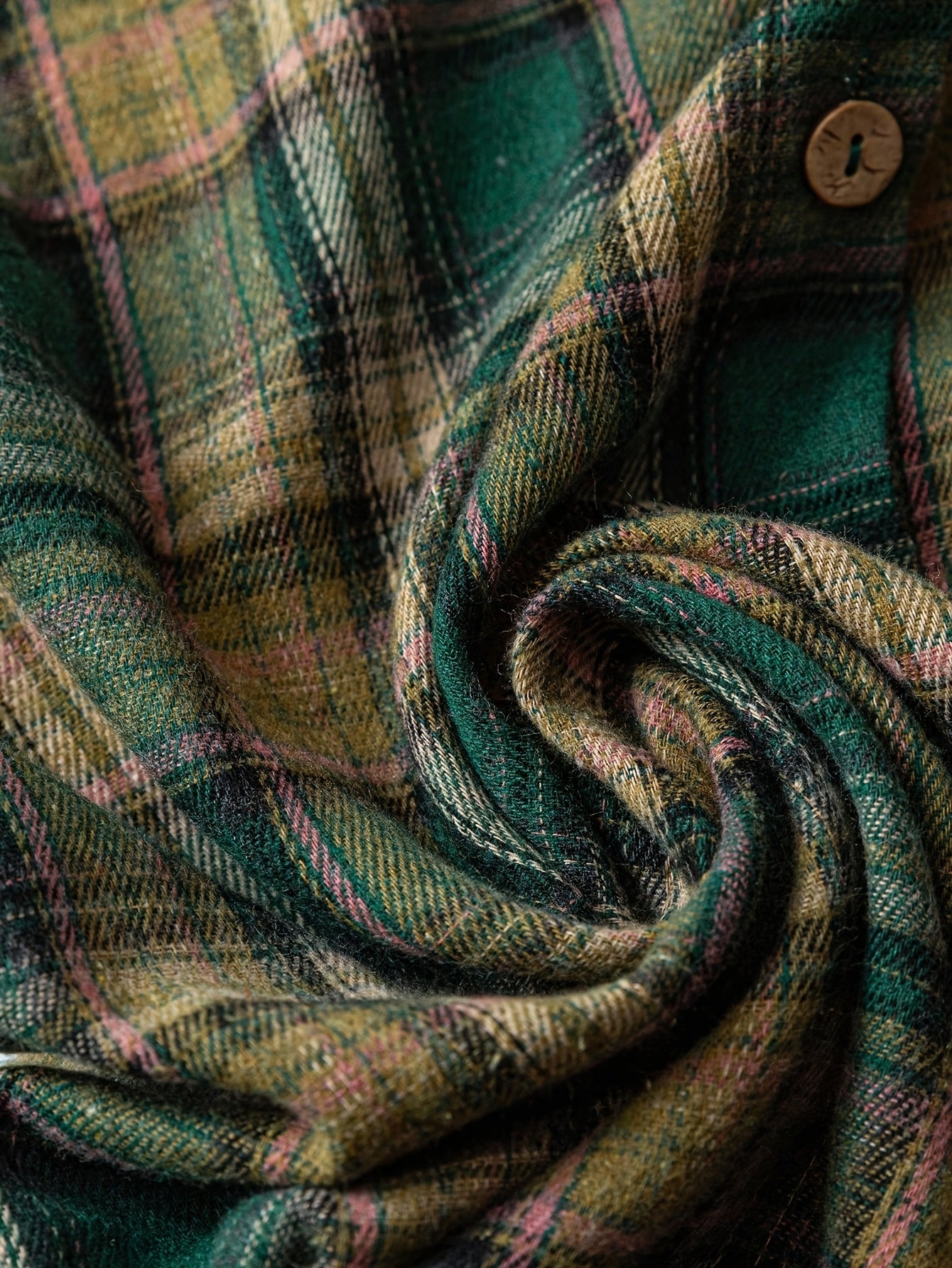 Saryne | Damesblouse met geruite print en pofmouwen