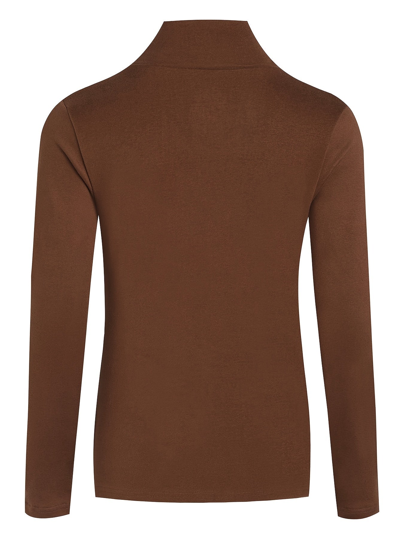 Vesira | Dames shirt met hoge hals en lange mouwen – Warme casual trui voor herfst en winter