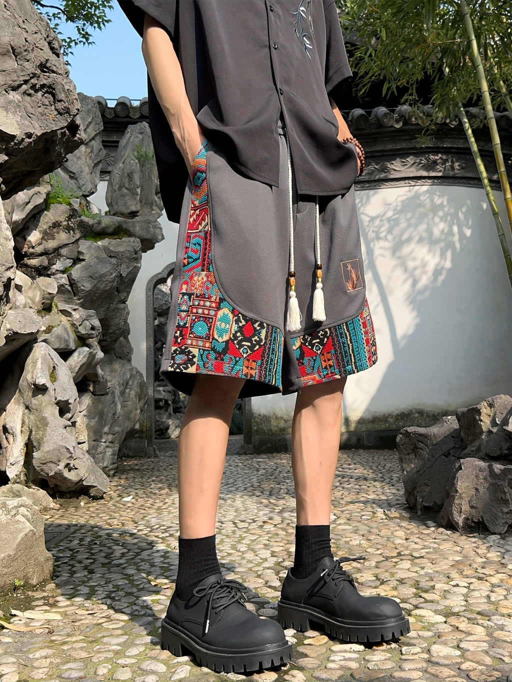 Kaelorn | Retro zomershort voor heren – casual streetwear trendy shorts, relaxed fit