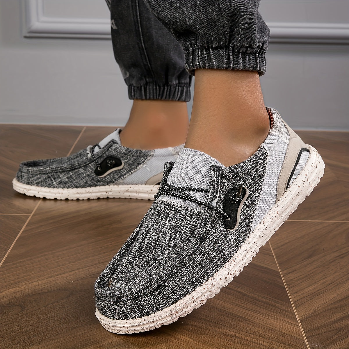 Loafix | Mocassins en toile pour homme - Respirants, antidérapants et légers