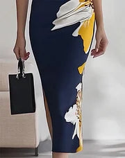 Qelyne | Elegante mouwloze midijurk voor dames – Chique zomerse casual outfit