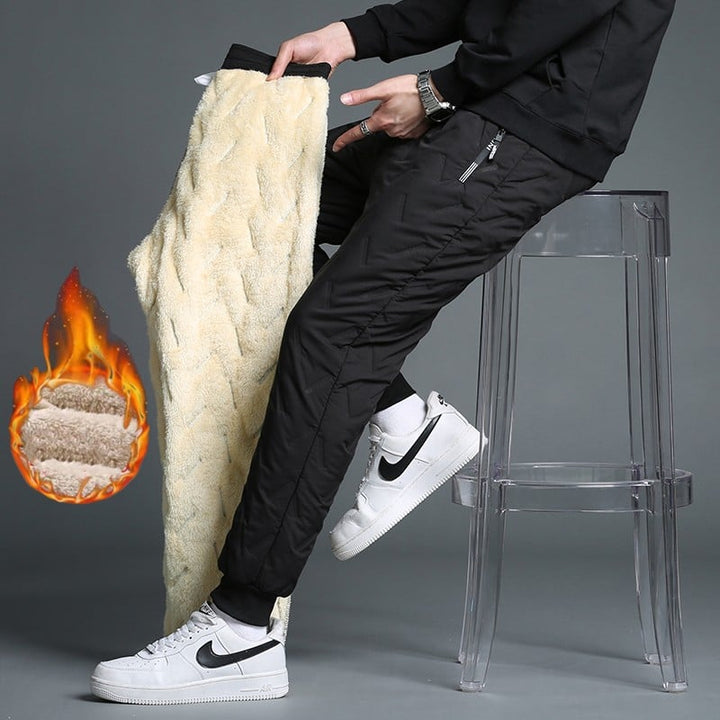ThermoWear | Pantalon d'hiver unisexe en polaire – pantalon thermique chaud, pantalon de jogging décontracté et confortable