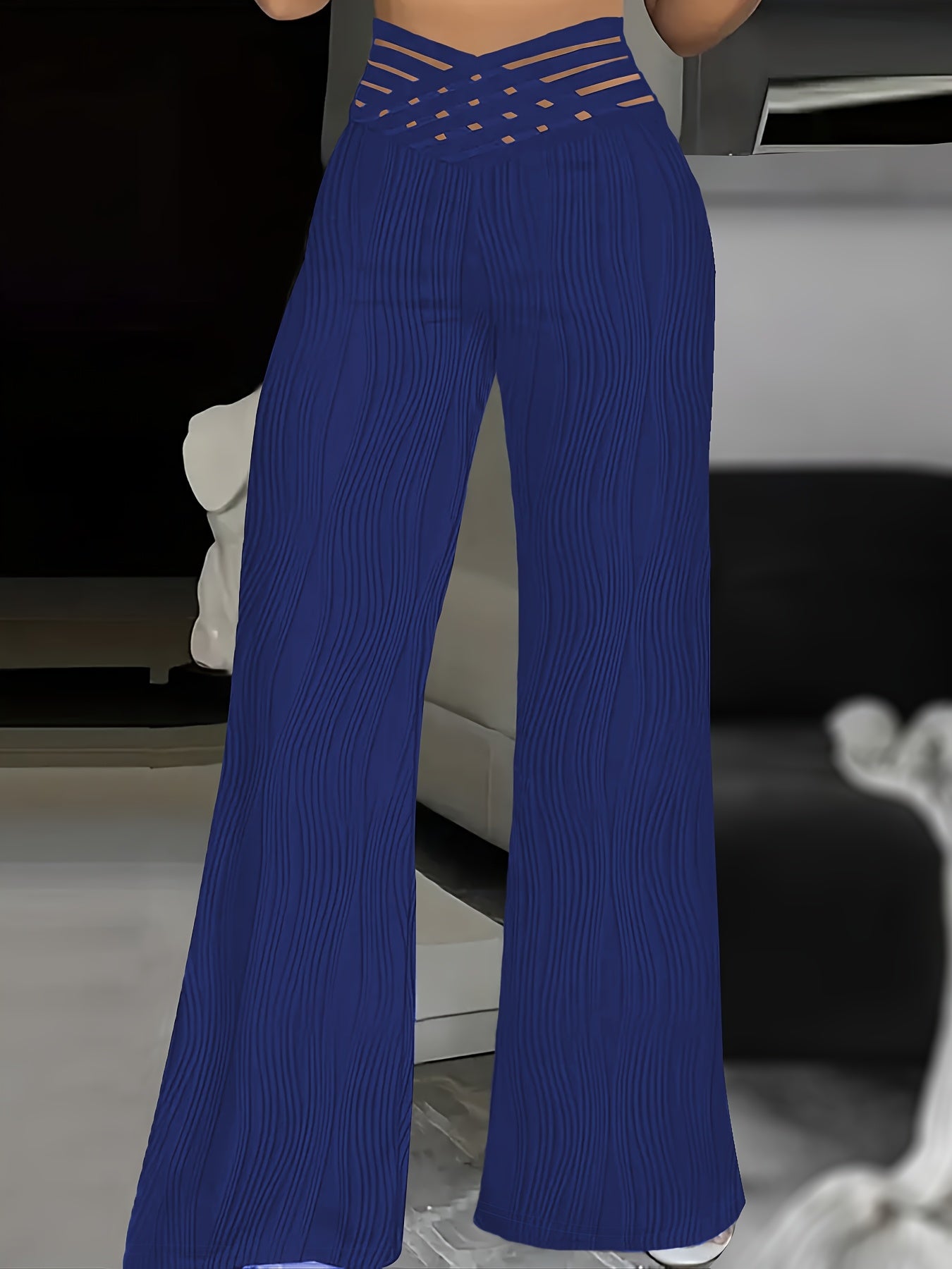 Moira | Broek met wijde pijpen en hoge taille Y2K los voor dames - Trendy casual mode