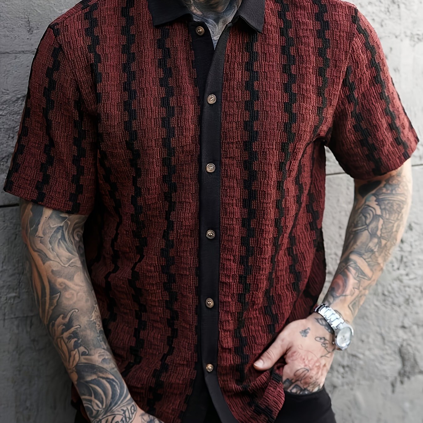 Velorin | Zomerse gestreepte herenpolo – casual shirt met korte mouwen van lichtgewicht katoen