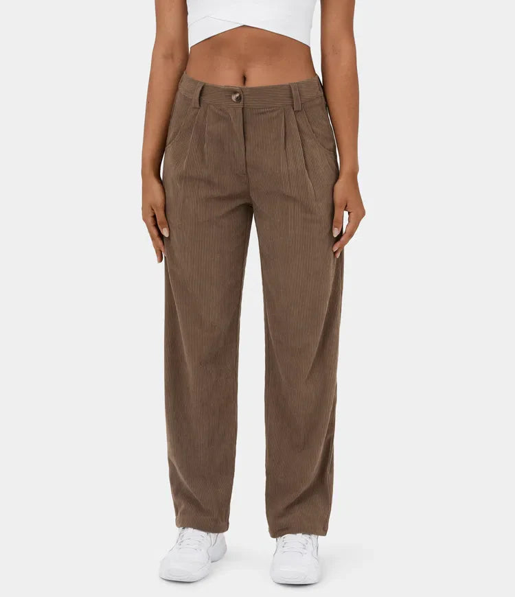 Judita | Corduroy broek met hoge taille voor dames - comfortabel, stijlvol en veelzijdig