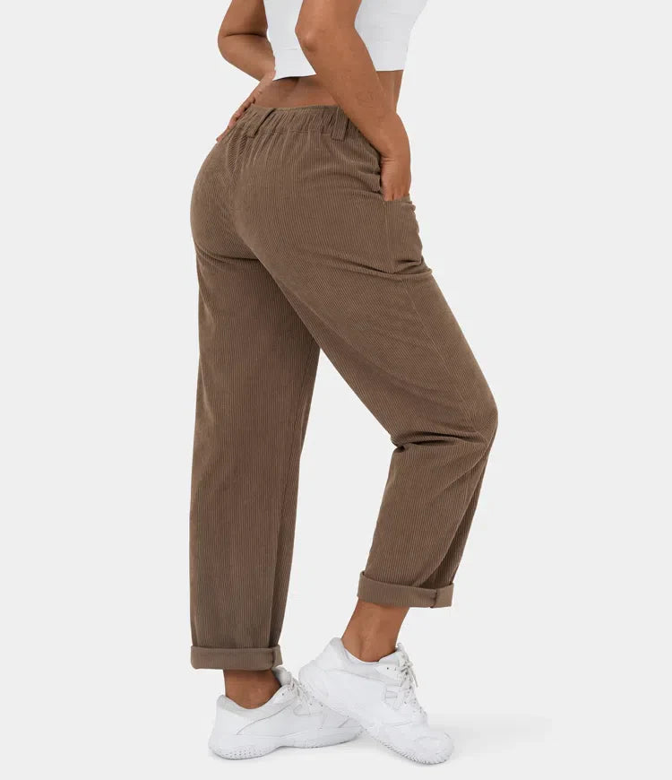 Judita | Damen-Cordhose mit hohem Bund – bequem, stylisch und vielseitig