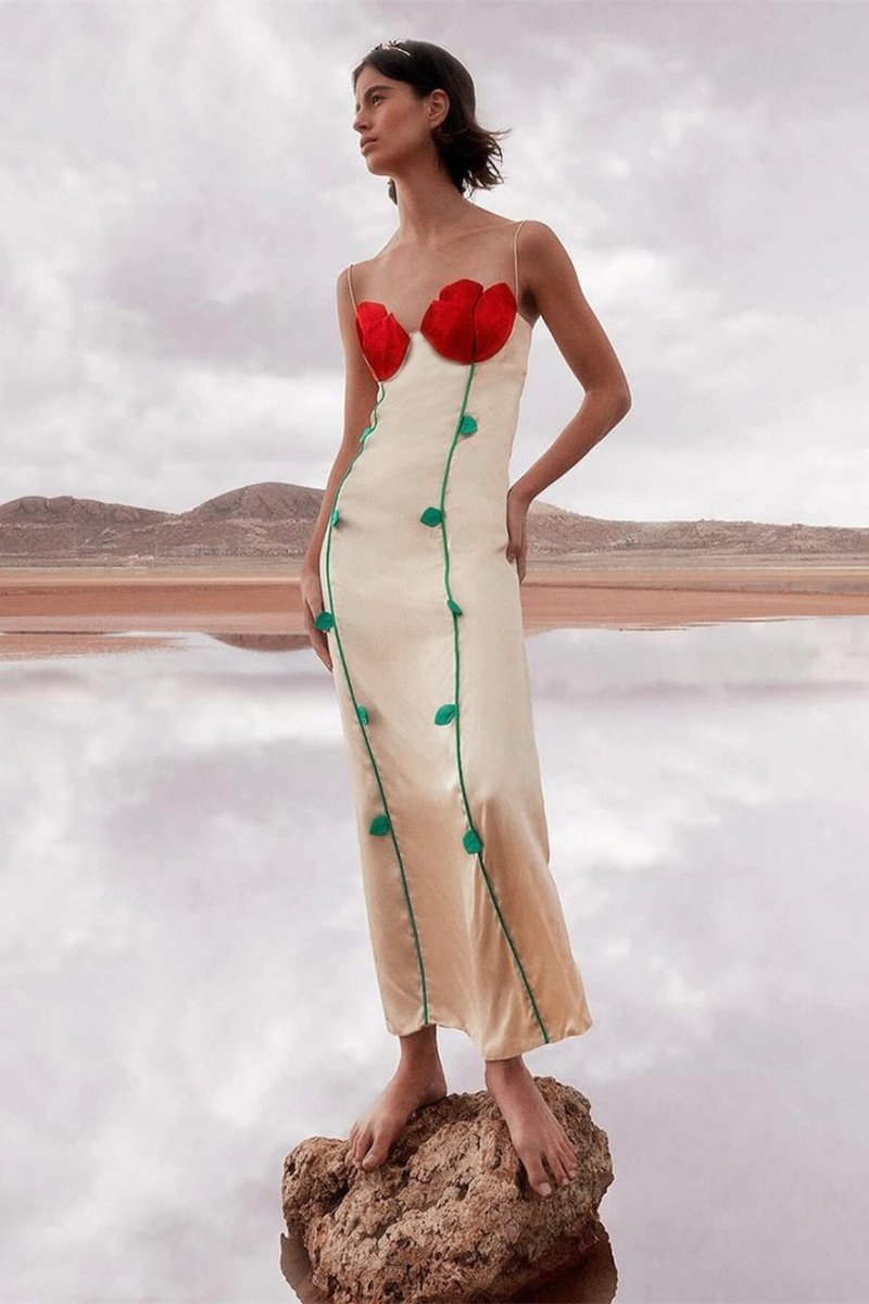 Brisena | Elegante maxi-jurk voor dames – avondjurk met hoge split