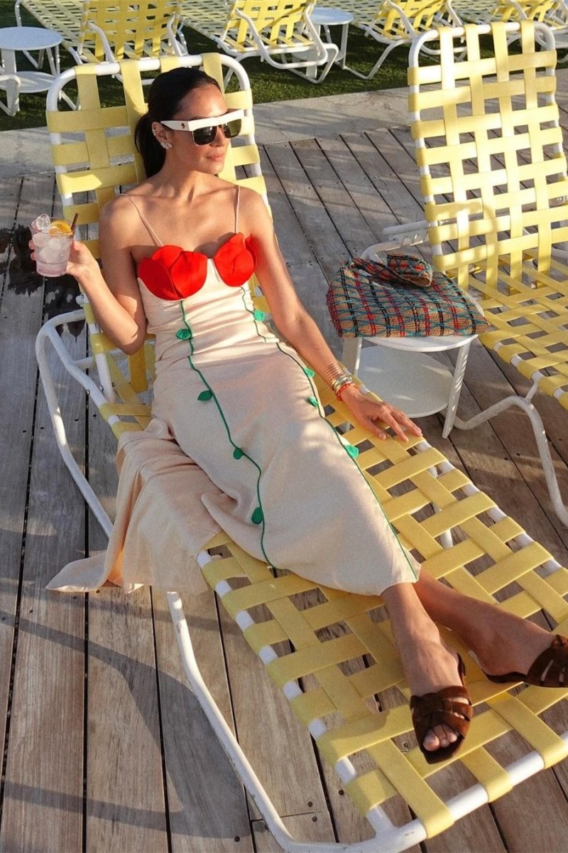 Brisena | Elegante maxi-jurk voor dames – avondjurk met hoge split