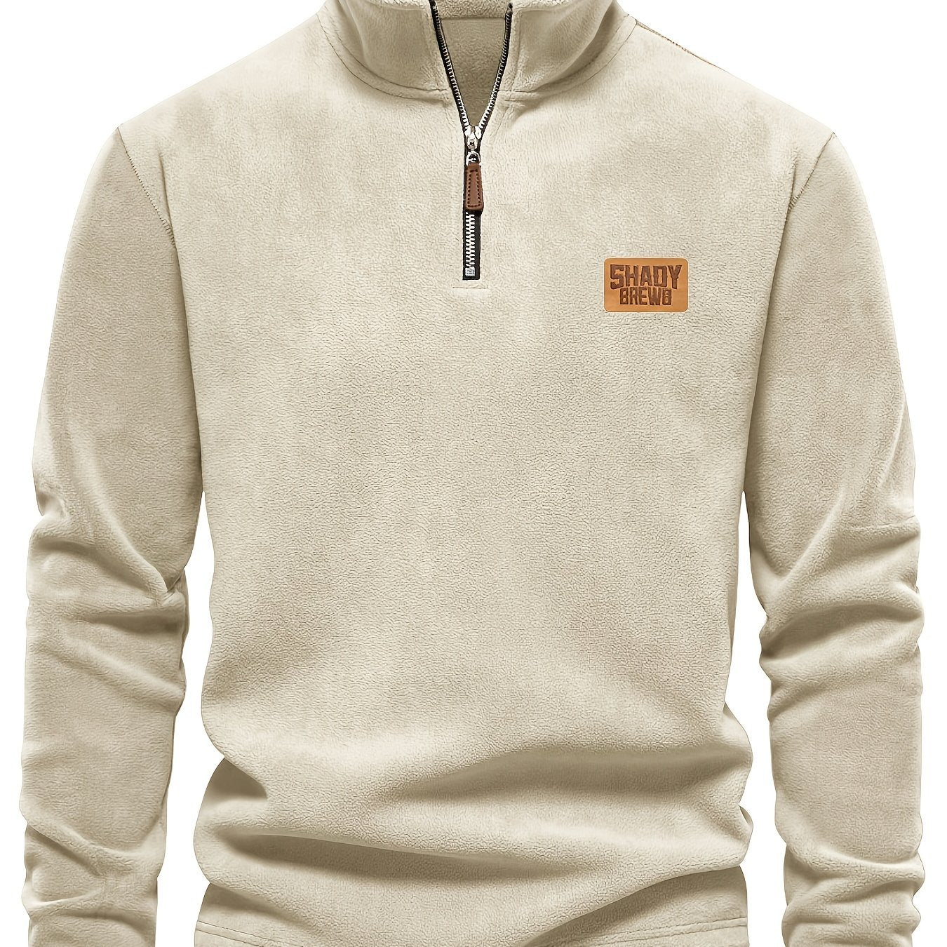 Daire | Thermische fleece gevoerde heren trui met halve rits – Warm, stevig winterhemd, halve rits