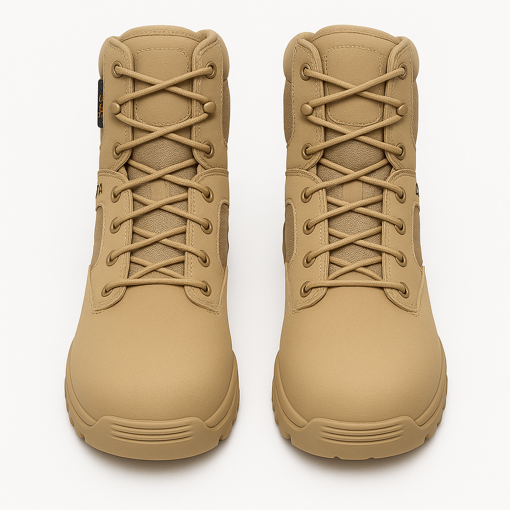 TitanBoots | Unzerstörbare taktische Militärstiefel für Herren – Wasserdichte Sicherheitsschuhe für Kampfsituationen
