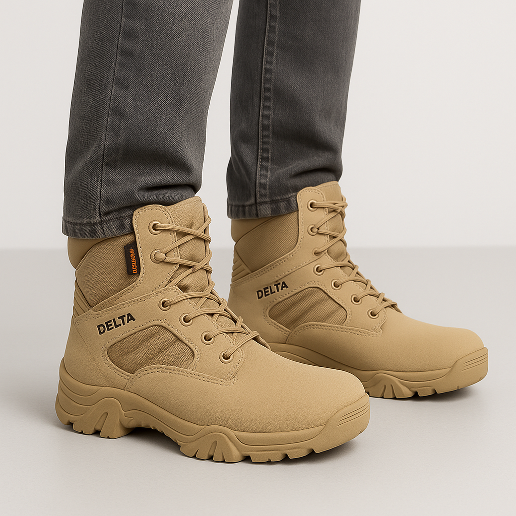 TitanBoots | Unzerstörbare taktische Militärstiefel für Herren – Wasserdichte Sicherheitsschuhe für Kampfsituationen