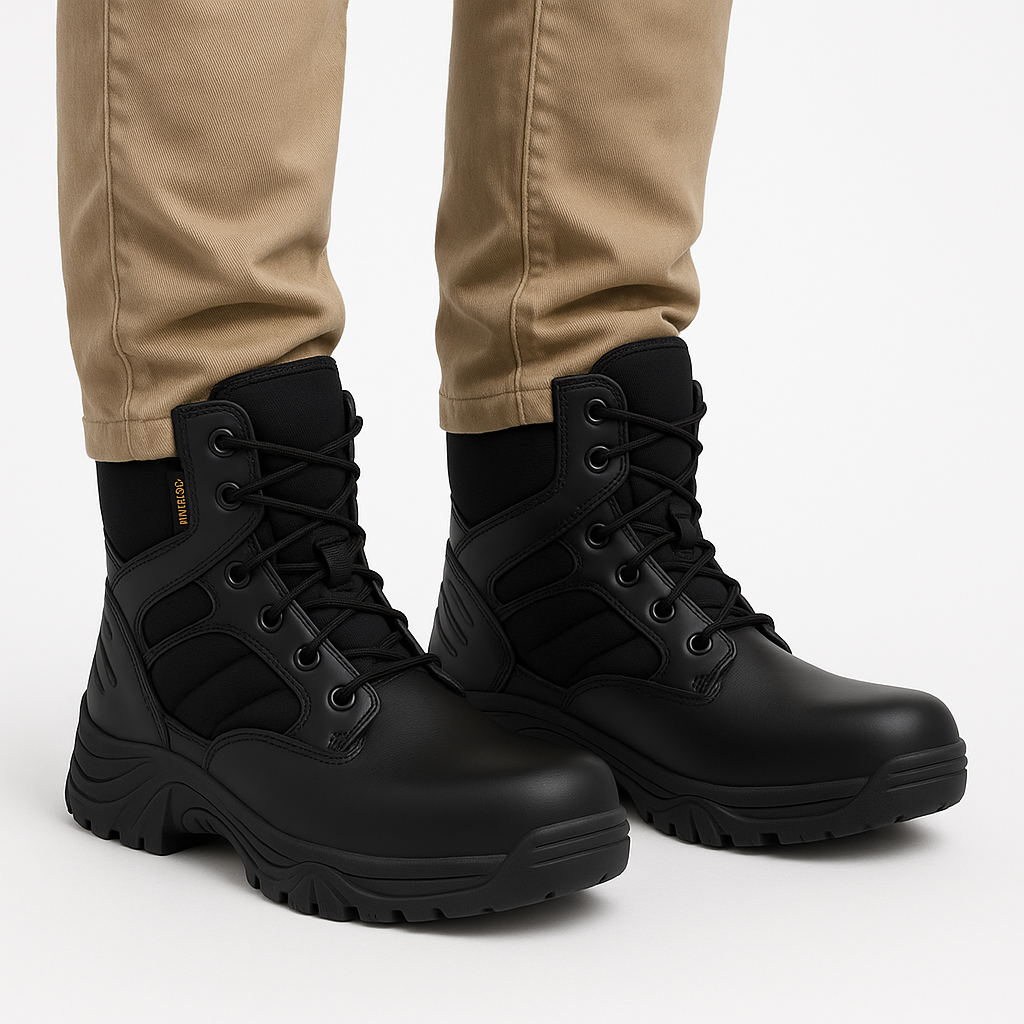 TitanBoots | Unzerstörbare taktische Militärstiefel für Herren – Wasserdichte Sicherheitsschuhe für Kampfsituationen