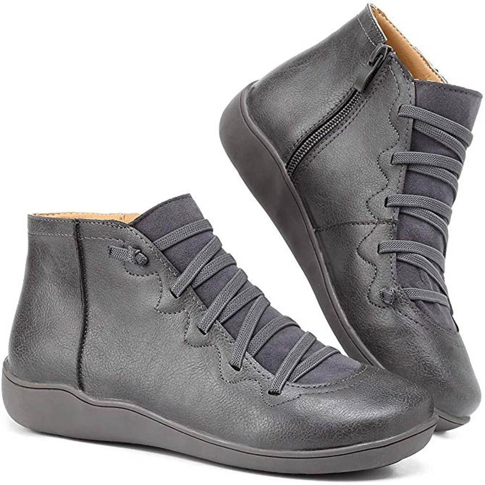Velessa | Bottines orthopédiques en cuir pour femmes - Confort optimal, soutien plantaire
