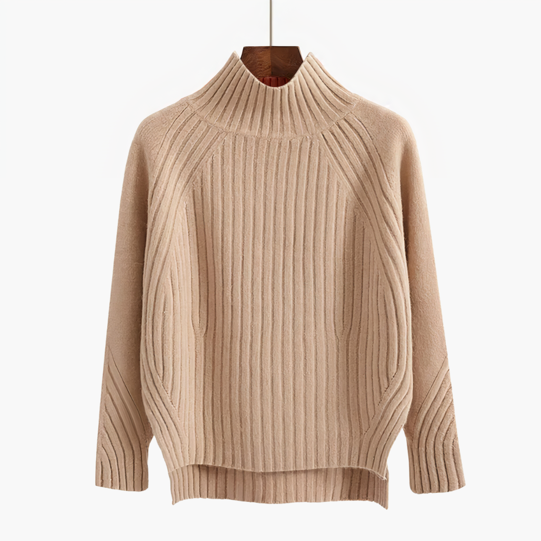 Noretta | Stilvoller Strickpullover für Damen mit Halbkragen – Bequem, lässig und perfekt für Herbst/Winter