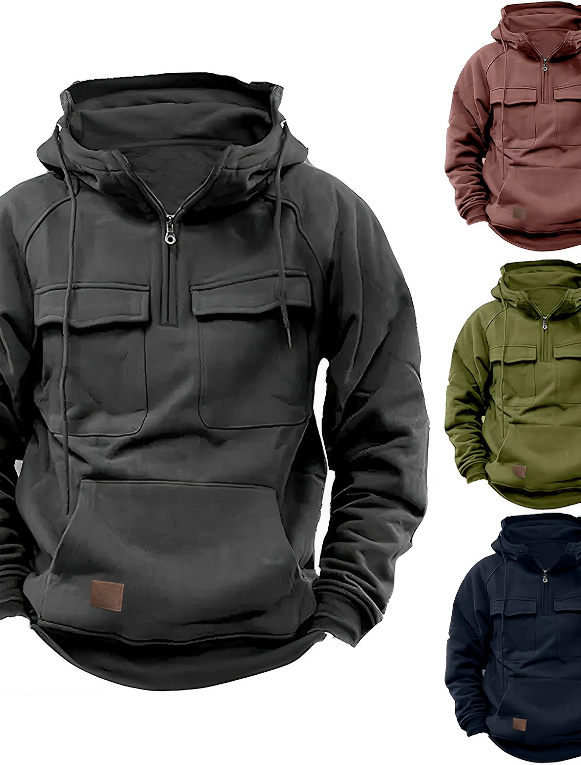 Orik | Functionele tactische hoodie met meerdere zakken, duurzame urban sweatshirt