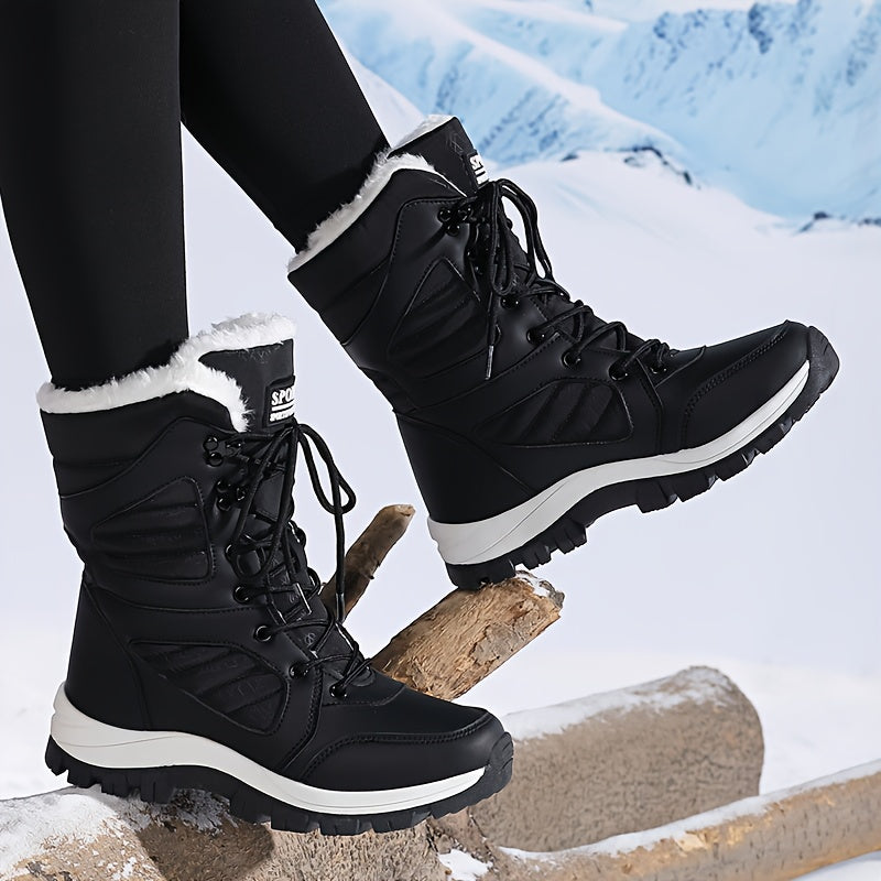 BlizzardStep | Winterwandelschoenen voor dames, waterdicht, gevoerd met fleece, warm, antislip