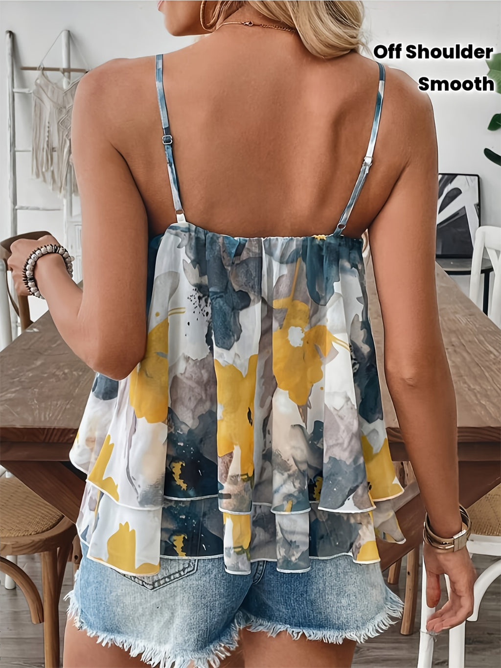 Menia | Damesblouse van chiffon met bloemenprint – Zomerse blouse