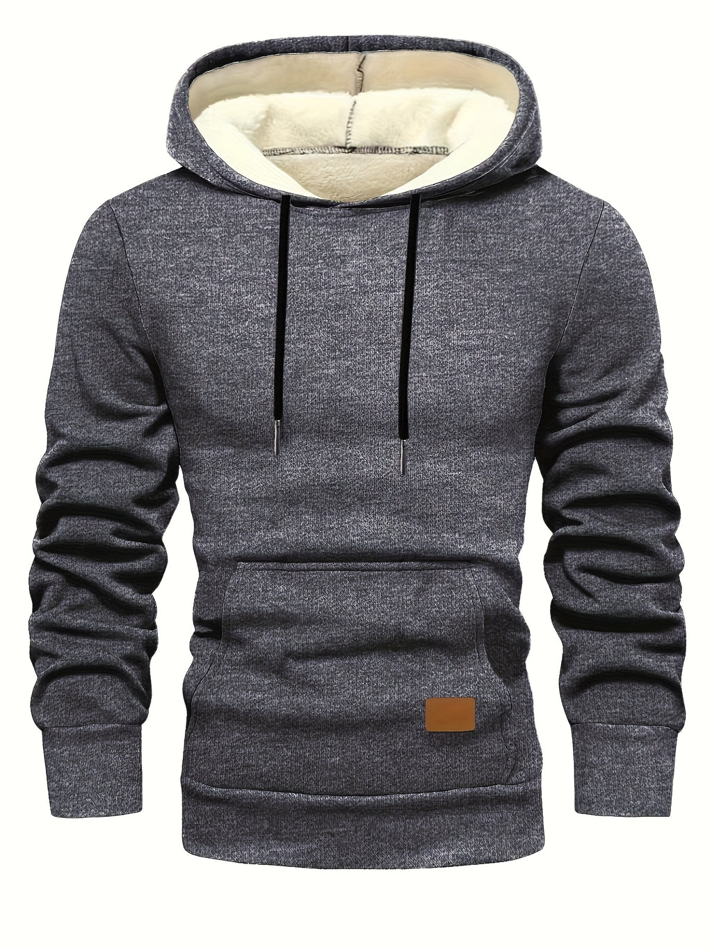 Xystus | Sweat à capuche homme doublé polaire – Pull d'hiver chaud avec capuche et cordon de serrage