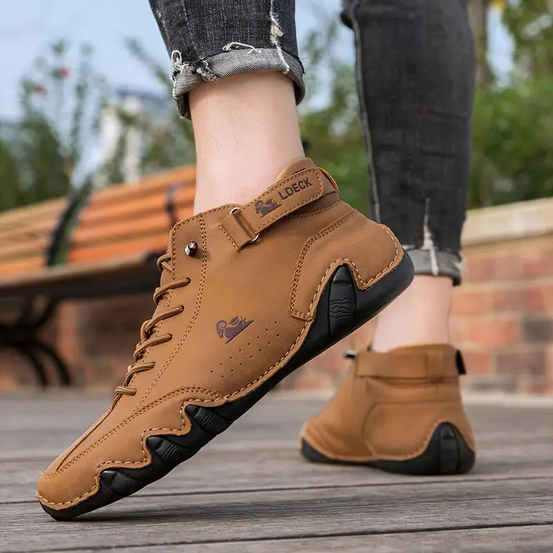 Bootrek | Bottines en daim pour homme – Bottines décontractées et élégantes avec une semelle résistante et antidérapante