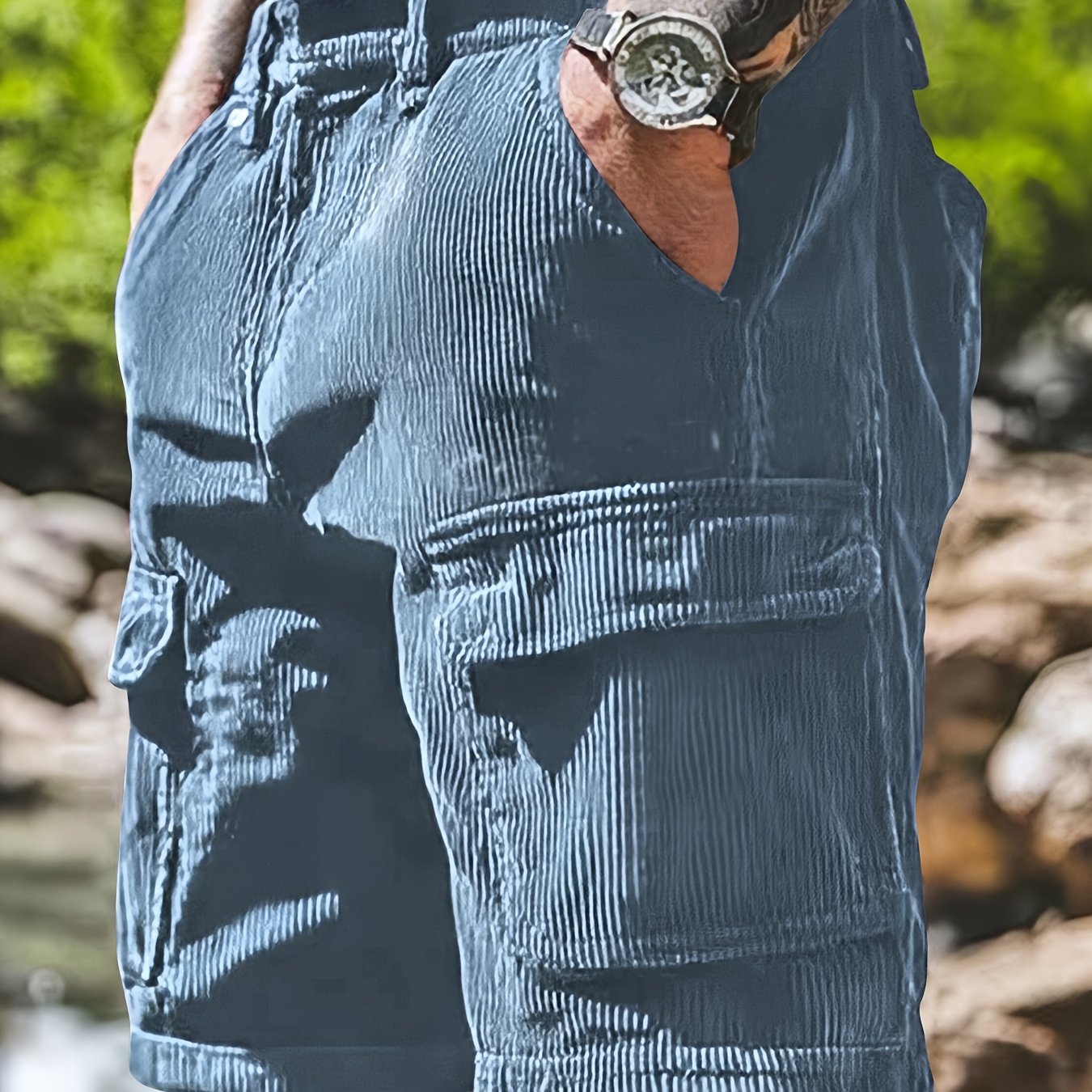 Roly | Stevige corduroybroek voor heren – Casual werkbroek met 3D-weefpatroon