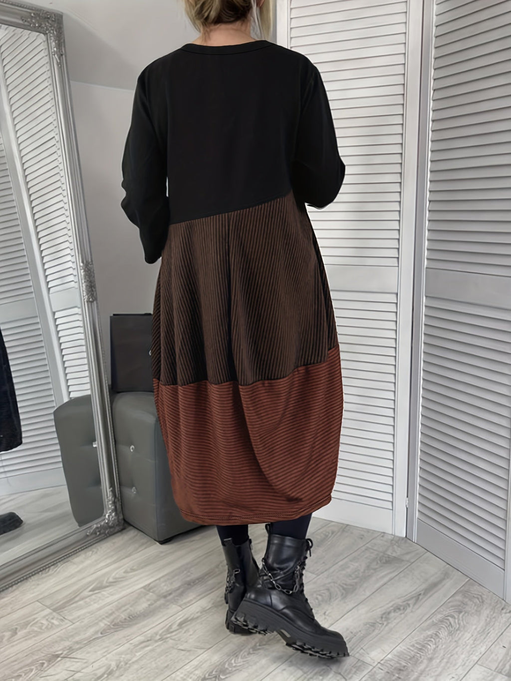Ulvrya | Boho maxi-jurk voor dames – Lange Mouwen, Losvallende Elegante Zomerjurk