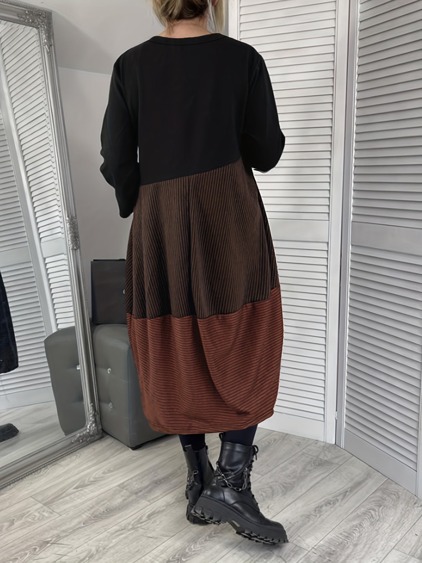 Ulvrya | Boho maxi-jurk voor dames – Lange Mouwen, Losvallende Elegante Zomerjurk